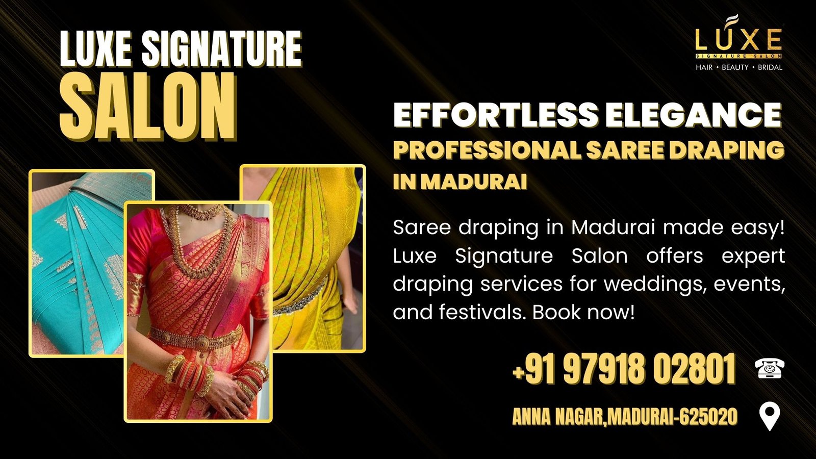 Saree Draping in Madurai