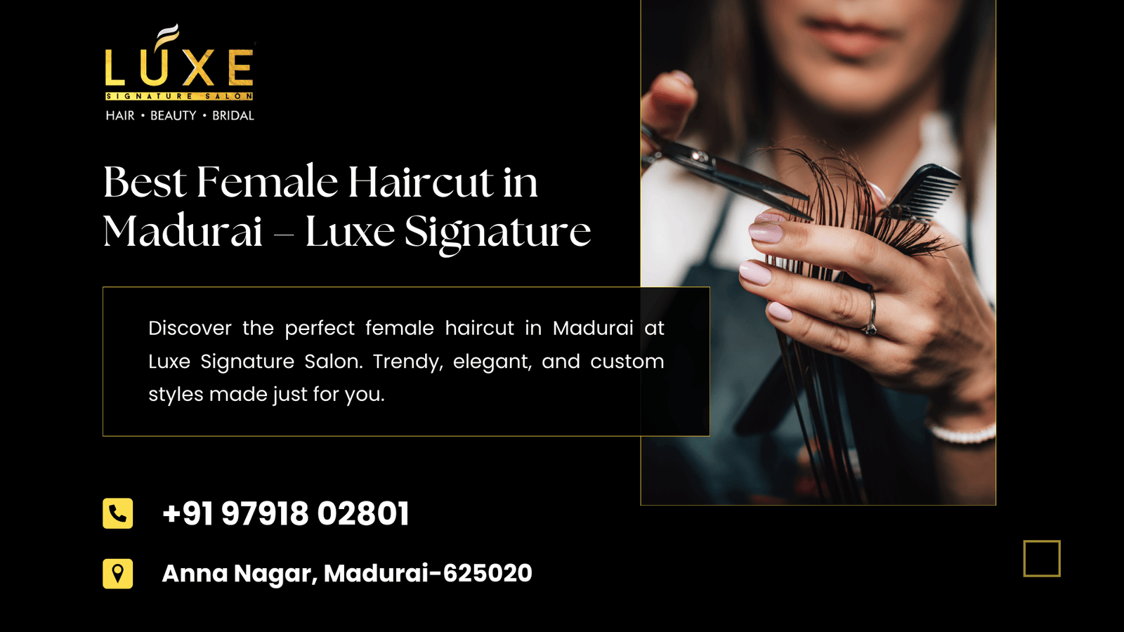 Best Female Haircut in Madurai – Luxe Signature
